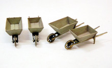 O scale wheelbarrows (kit of 4)