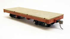 On30 18ft flat car - deck and chassis only