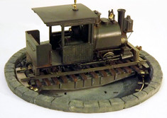 On30 critter turntable. A motorised 5" pit turntable for small locos.