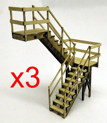 Plastruct 90943 Left-Turn Staircase O-Scale NOS