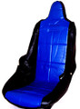 62-2352-0 SEAT COVER  BLK/BLUE (FOR POLY HI-BACK SEATS)