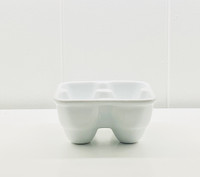 White Porcelain Egg Crate Small