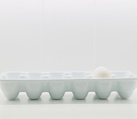 White Porcelain Egg Crate Large