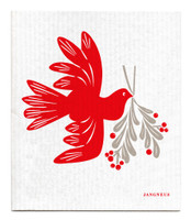 Red Dove Dishcloth