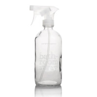 Bathroom Cleaner Empty Glass Bottle
