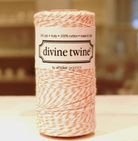 Bakers Twine - Orange & White