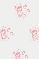 Linen Pillow Cover - Pink Flowers
