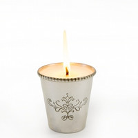 Votive Silver Flourish Small