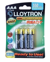 lloytron AAA 550 mAh rechargeable batteries pack of 4. B008