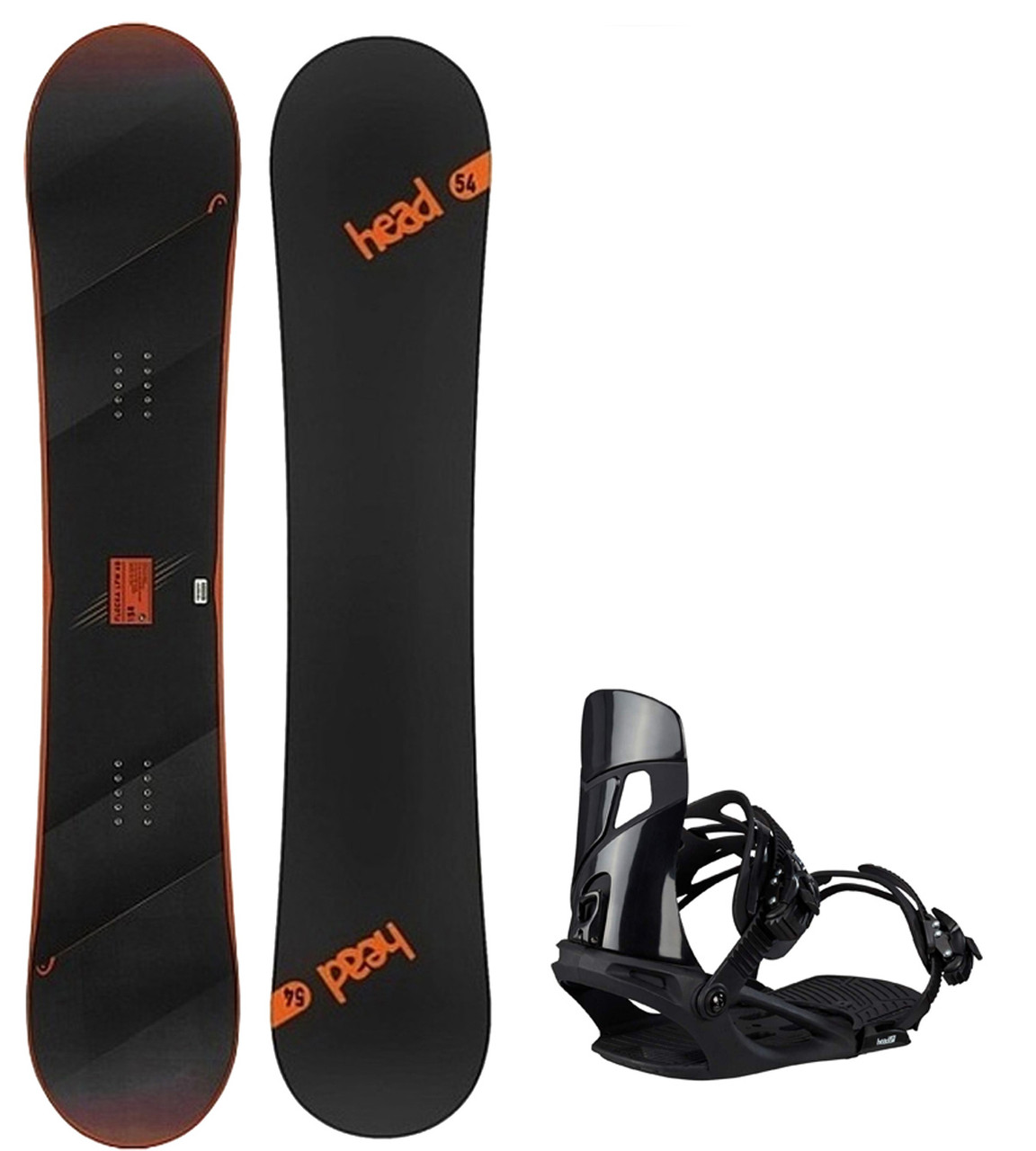 HEAD FLocka LFW 4D All Mountain Snowboard+Bindings Orange SNS