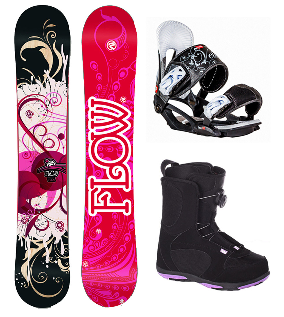 snowboard and boots combo