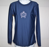 Women's Long Sleeve Navy Honu UV Shirt