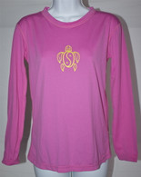Women's Long Sleeve Dark Pink Honu UV Shirt