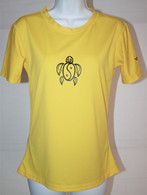 Women's Short Sleeve Yellow Honu UV Shirt