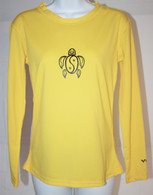 Women's Long Sleeve Yellow Honu UV Shirt