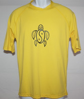 Men's Short Sleeve Yellow Honu UV Shirt