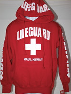 Lifeguard Hoodie in Red (Unisex Sizing)