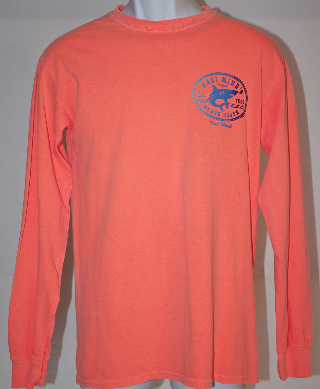 neon orange shirt