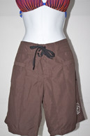 Women's Brown Quick Dry Long Board Shorts