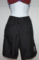 Women's Black Quick Dry Long Board Shorts