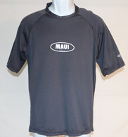Men's Short Sleeve UV Shirt With Maui Logo In Gray