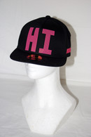 HI/ALOHA Neon On Black Hats