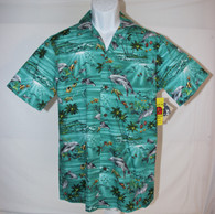 Men's Aloha Shirt In Hawaiian Sea Life