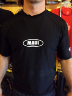 Black Short Sleeve UV Shirt w/ Maui Logo