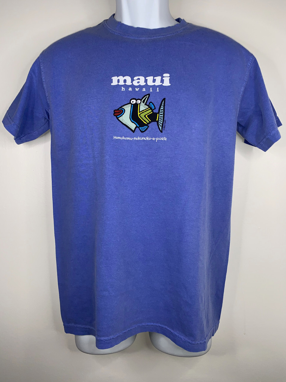 Men's Humuhumu Blue T-Shirt - Maui's Beach House