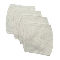 Knit Dish Cloths - 100% Organic Cotton -Set of 4 
