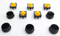 Momentary Pushbutton (5 pack) -  Black