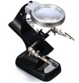 Lighted Third Hand with Magnifier Lens