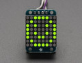 Adafruit Mini 0.8" 8x8 LED Matrix w/I2C Backpack - Yellow-Green