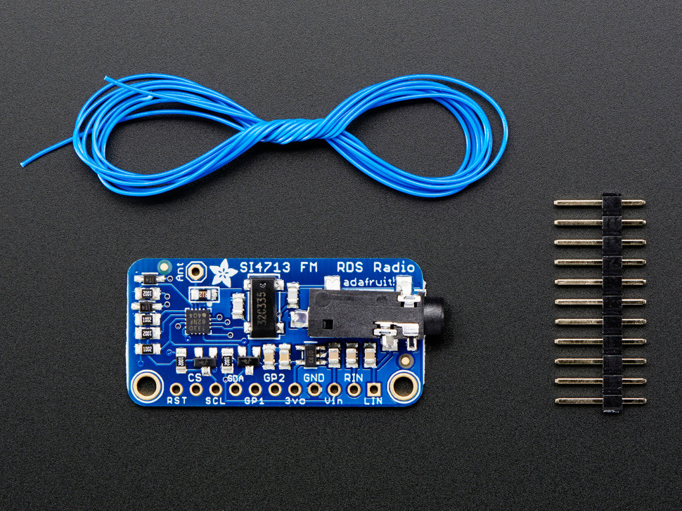 Adafruit Si4713 - Trasmettitore FM Stereo Con RDS Per Arduino, Raspberry Pi E ESP