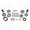 USA Standard Master Overhaul kit for Toyota 7.5" IFS differential for T100, Tacoma, and Tundra
