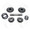 Yukon replacement standard open spider gear kit for Dana 70 and 80 with 35 spline axles, XHD design