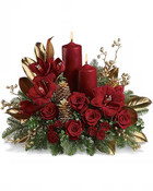 Candlelit Christmas Centrepiece