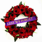 Poppy Wreath  "Lest We Forget "