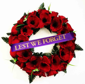 Poppy Wreath " Lest We Forget " | Toronto Flower Delivery