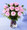 They'll be charmed by this gift of a 18 roses in a glass vase, surrounded by assorted greenery. Available in pink, red, yellow, white or peach.
