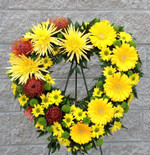 Here is another example of our flat work. A lovely heart for special sympathy remembrance.