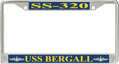 USS Bergall SS-320 License Plate Frame