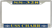 USS Charr SS-328 License Plate Frame