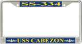 USS Cabezon SS-334 License Plate Frame