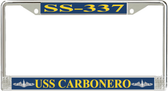 USS Carbonero SS-337 License Plate Frame