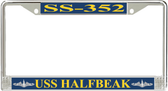 USS Halfbeak SS-352 License Plate Frame
