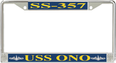 USS Ono SS-357 License Plate Frame