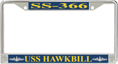 USS Hawkbill SS-366 License Plate Frame