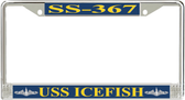 USS Icefish SS-367 License Plate Frame