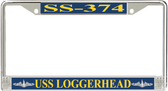 USS Loggerhead SS-374 License Plate Frame